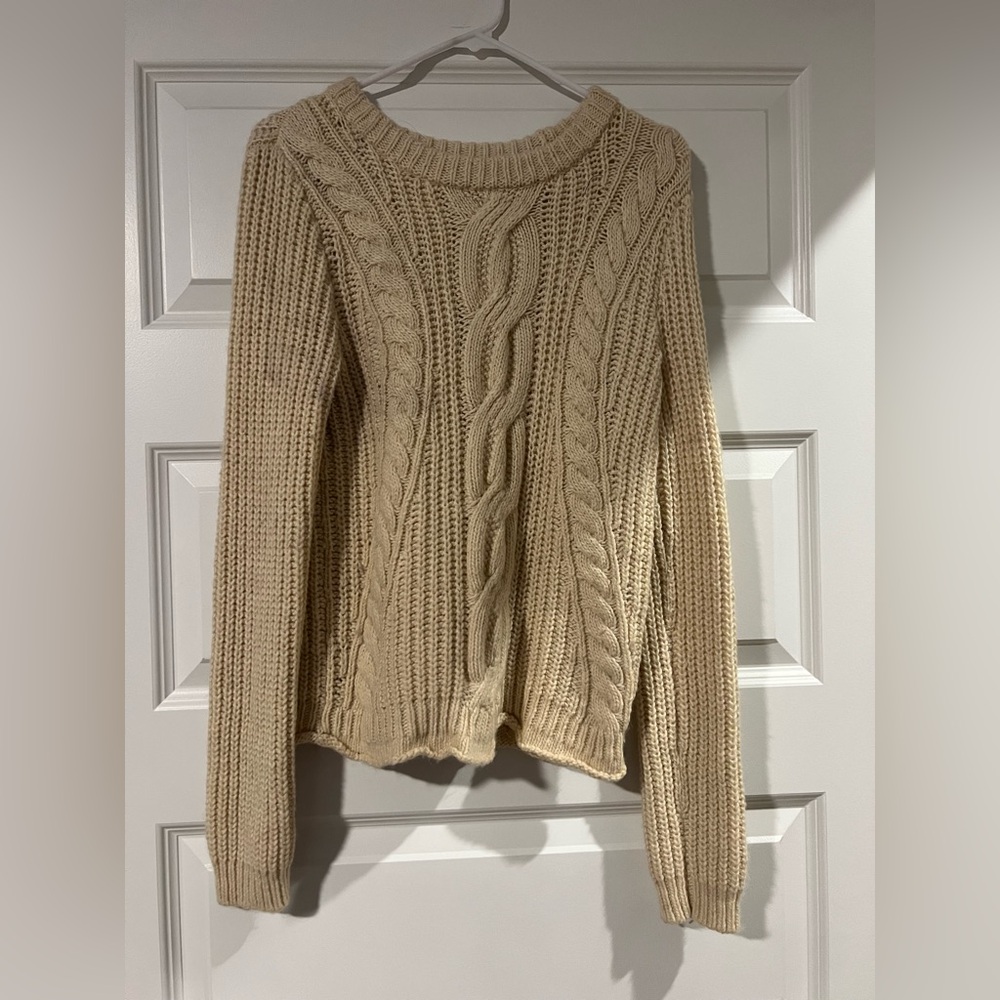 Michael Kors Cream Cable Knit Sweater